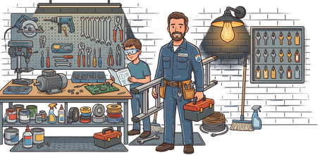 Illustration Hausmeister
