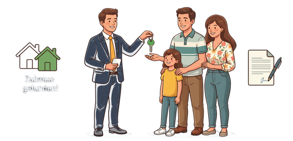 Illustration Immobilienmakler
